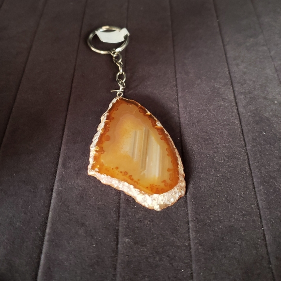 Agate Slice Key Chains - Picture 2 of 11